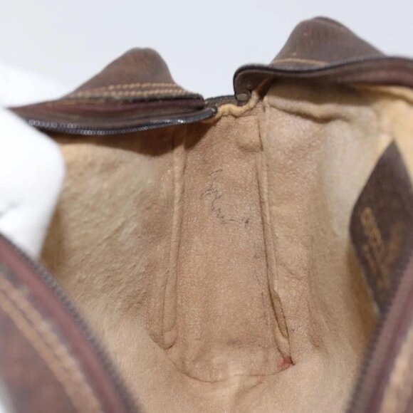 GUCCI GG Supreme Web Sherry Line Clutch Bag PVC Beige 63 014 3553 Auth am9488 - Picture 13 of 16